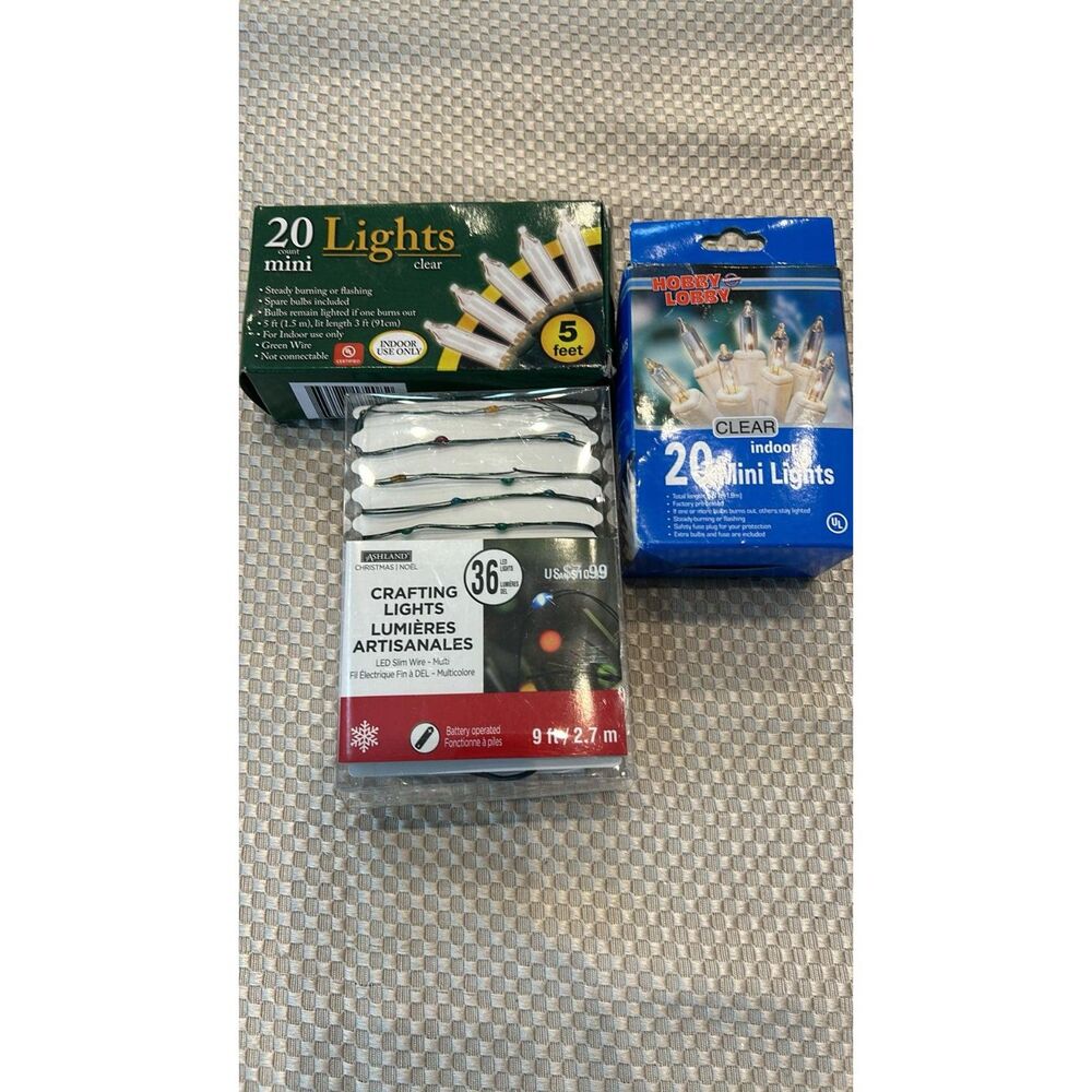 Lot of 3 All new Mini Christmas Lights